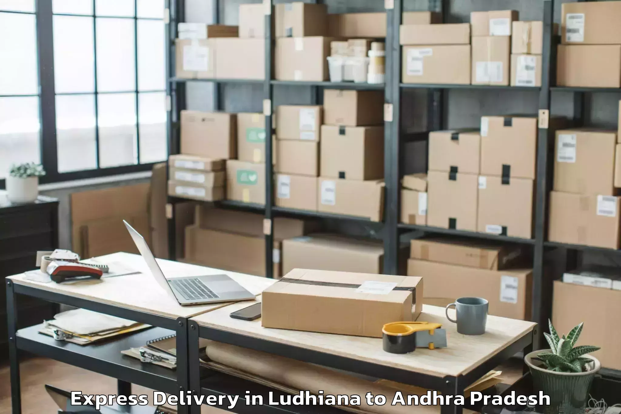 Top Ludhiana to Anaparthi Express Delivery Available